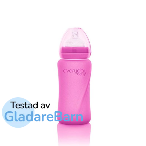 Everyday Baby nappflaska med värmeind Healthy+ 240 ml, rosa